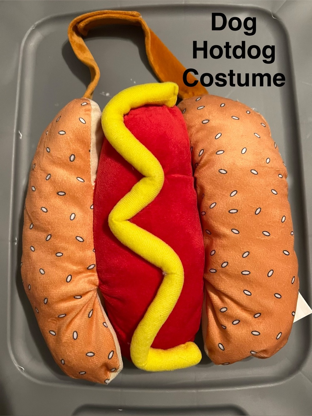 Hot Dog Costume for Dogs, Size medium to large